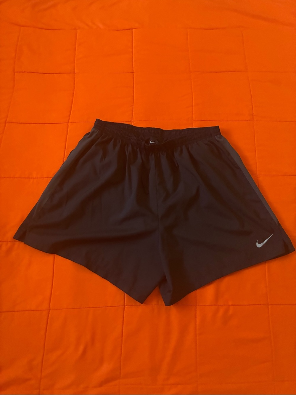 Nike Running Shorts Mens XL Black Dri-fit Brief Lined